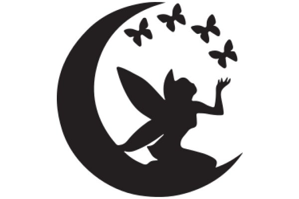 Moonlit Silhouette: A Tale of Magic and Butterflies