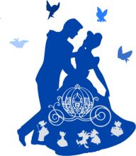 A Silhouette of a Couple in a Fairy Tale Setting