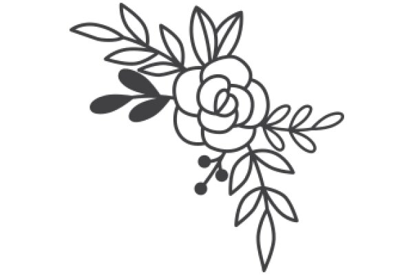 Stylized Floral Design in