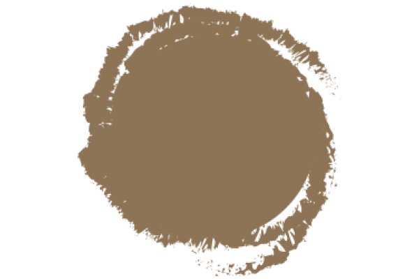 A Blurred Brown Circle on a White Background