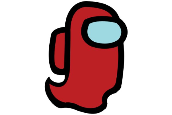 Vivid Red and Blue Stylized Character