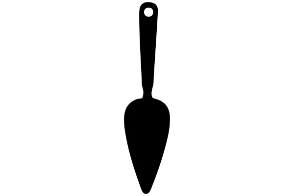 A Simple Black Shovel Icon