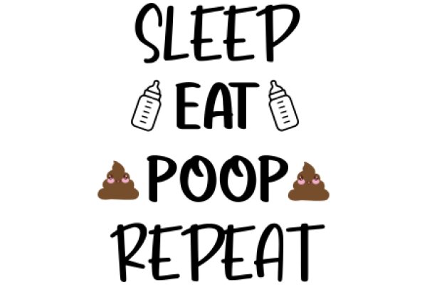 Sleep, Eat, Poop: A Humorous Take on Daily Routines