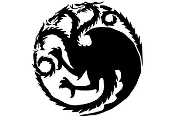 Stylized Dragon Logo in