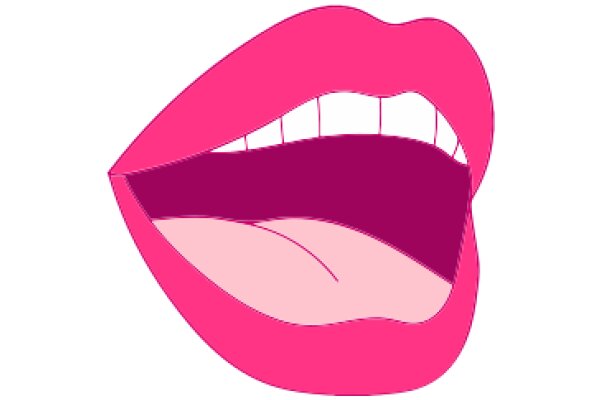 Vivid Pink Lipstick Illustration