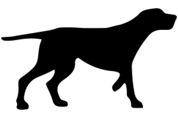 Silhouette of a Dog: A Graphic Representation of Canine Elegance