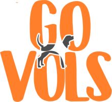 Vintage Orange and White 'Go Vols' Sign