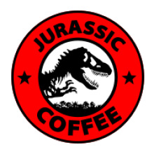 Jurassic Coffee: A Logo for a Prehistoric-Themed Cafe