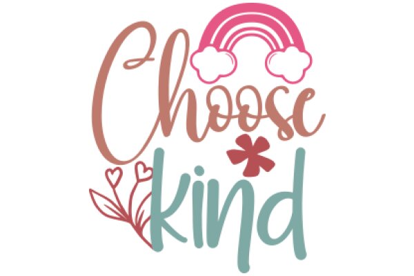 Choose Kindness: A Symbolic Emblem of Positivity and Love