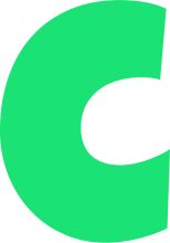 A Simple, Green Letter 'C' in a Minimalist Design