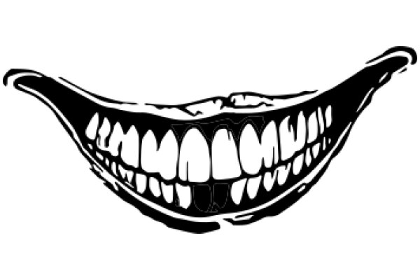 A Playful Illustration of a Smiling Mouth