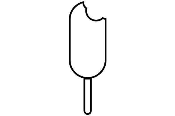 Simplistic Line Drawing of a Cone-Shaped Object