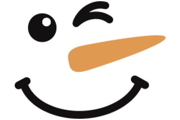 A Whimsical Smile: A Cartoon Character with a Nose and a Mouth