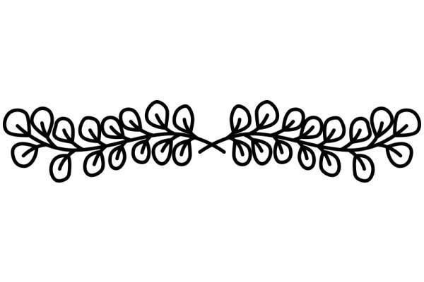 Stylized Artwork of a Branch with Circles