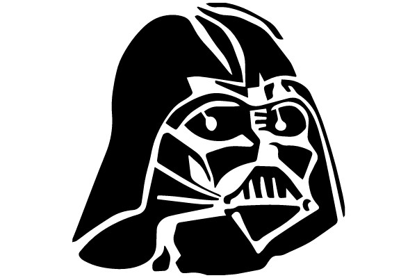 Stylized Darth Vader Silhouette