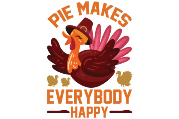 Pie Makes Everybody Happy: A Delightful Thanksgiving Illustration