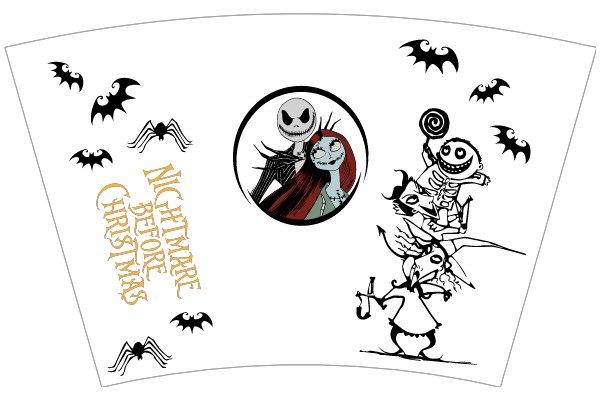 A Nightmare Before Christmas: A Festive Halloween-Themed Greeting Card