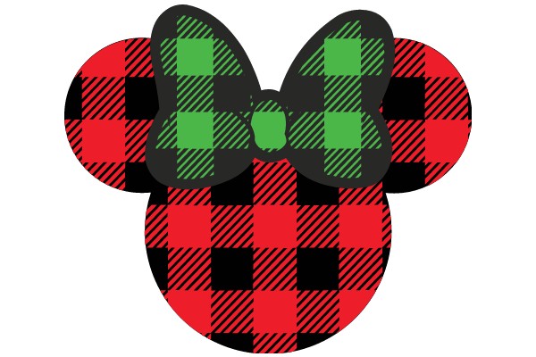 Vibrant Plaid Minnie Mouse Ear Decorations