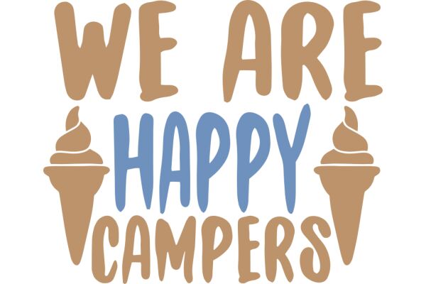 We Are Happy Campers: A Playful Affirmation for Positive Vibes and Enjoyment