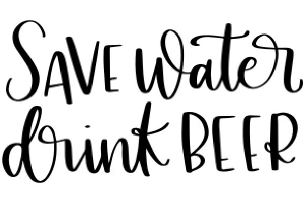 Save Water, Drink Beer: A Humorous Take on Environmental Awareness