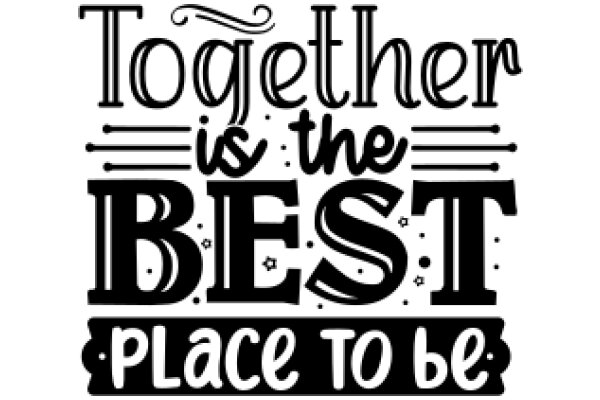 Together is the Best Place to Be: A Celebration of Community and Belonging