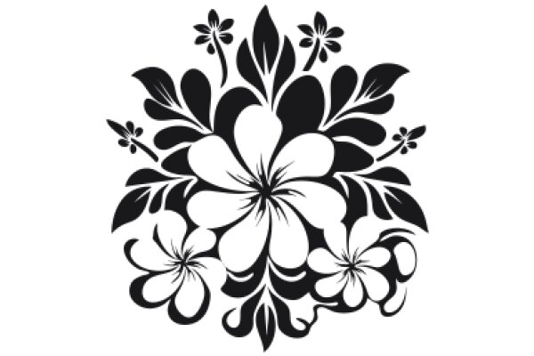 Stylized Floral Design: A Artwork