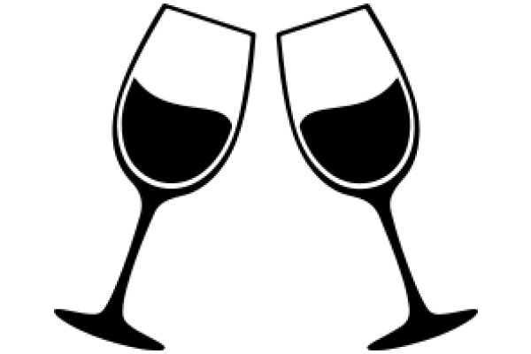 A Toast to Friendship: A Illustration of Two Wine Glasses