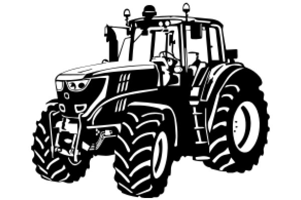 A Classic Illustration of a Farm Tractor