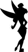 Silhouette of a Winged Figure