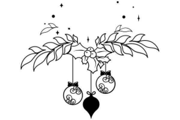 Whimsical Christmas Decorations: A Illustration