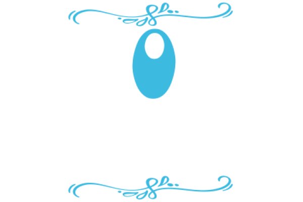 A Blue Egg with a Swirl Design