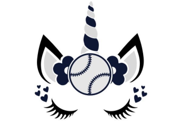 Whimsical Unicorn Design with Baseball Elements