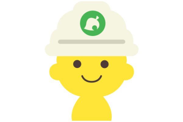 A Friendly AI Mascot: A Smiling Yellow Character with a Green Logo