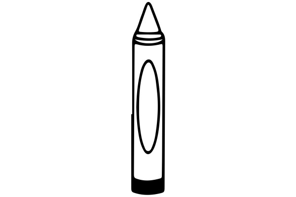 A Simple Line Drawing of a Pencil