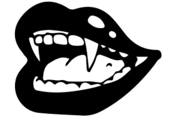 A Playful Illustration of a Mouth with Teeth and Tongue