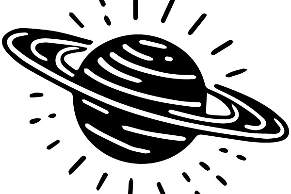 A Stylized Illustration of a Planet with Rays of Light Surrounding It