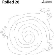 La Square Rolled 28: A Visual Exploration of Geometric Patterns