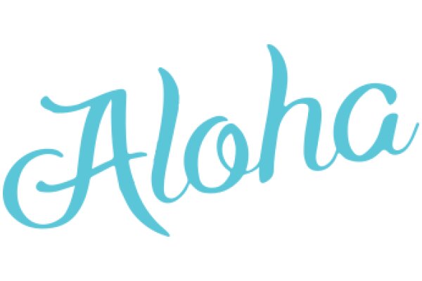 Stylized 'Aloha' Text Logo