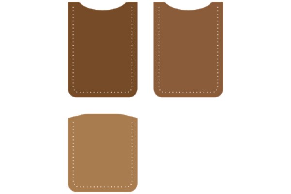 A Collection of Brown Leather Pouches