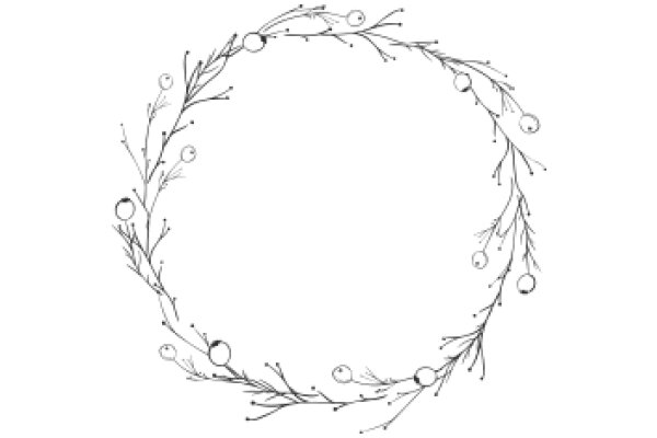 Elegant Artwork: A Symphony of Circles and Branches