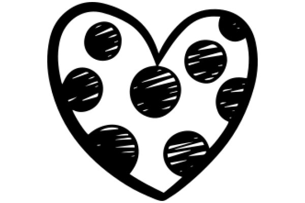 Stylized Heart with Circles