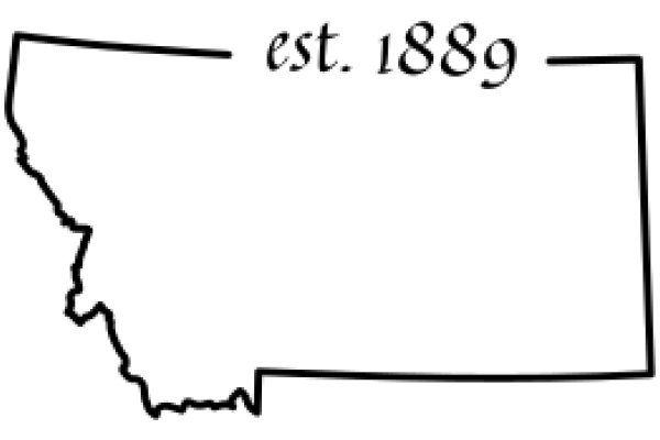 A Map of the United States with the Year 1889 Marked