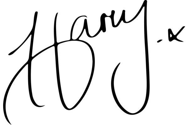 Handwritten Signature of Harry Potter