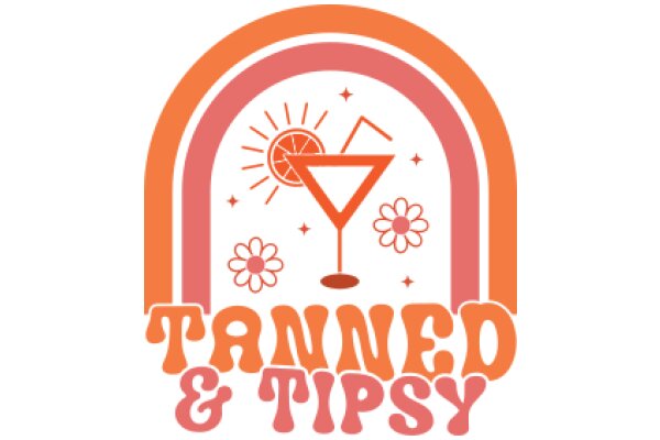 Tanned & Tipsy: A Vibrant Logo for a Relaxing Experience