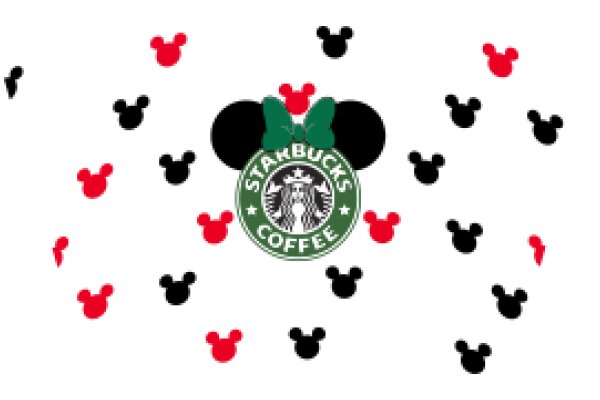 A Starbucks Coffee Adorned with Mickey Mouse and Minnie Mouse Ears