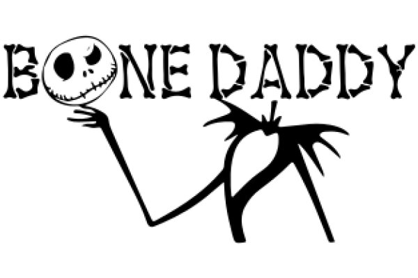 Bone Daddy: A Silhouette of a Skeleton Holding a Jack-o-Lantern