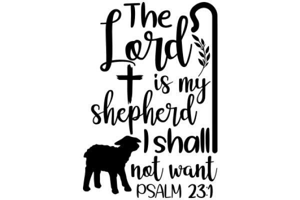 The Lord is My Shepherd: A Biblical Quote