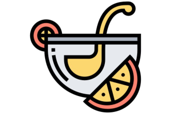 A Playful Illustration of a Pizza Slice in a Basket