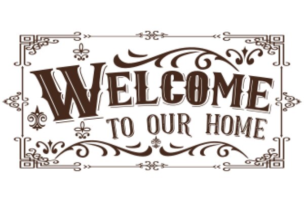 Welcome to Our Home: A Sign of Hospitality and Warmth