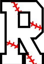 Baseball Letter R: A Graphic Design